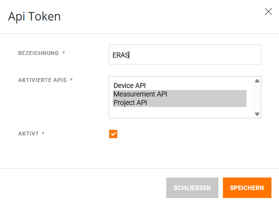 Sonexa: Api Token mit Measurement API und Project API Sonexa: Api Token mit Measurement API und Project API